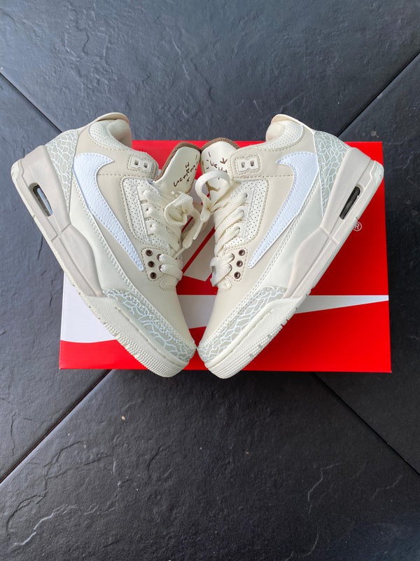 J0rdan 3 Beige Blanco