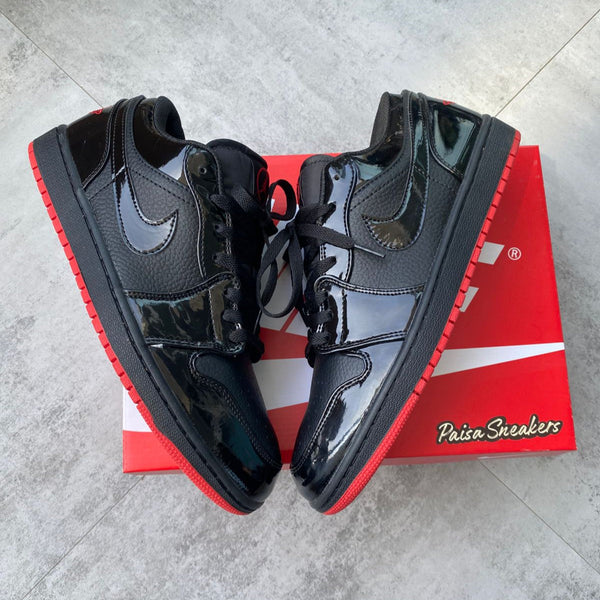 J0rdan 1 Low Negra Suela Roja
